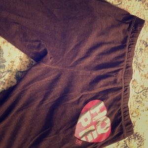 VS Pink boyfriend sweatpants limited ed “hope”